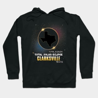 Clarksville Texas Total Solar Eclipse 2024 Hoodie